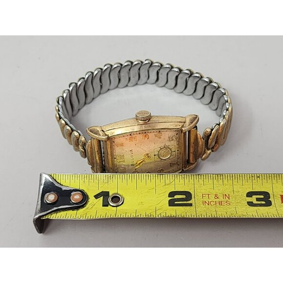 Vintage Bulova Mens Watch With Metal Bretton Expansion Band "Does Not Work"‎ - Picture 6 of 8